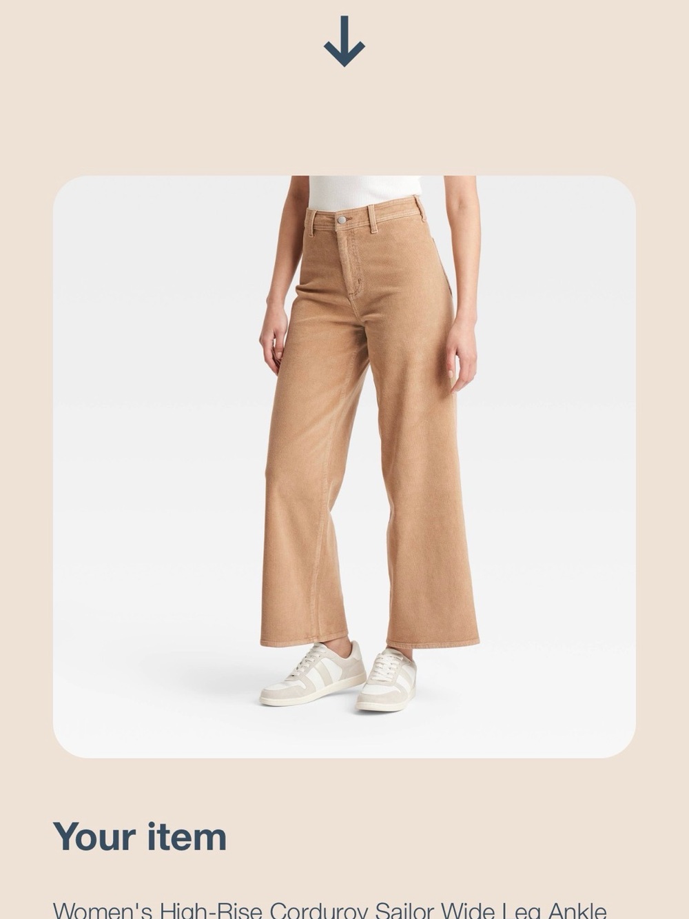 Universal Thread high rise corduroy sailor leg pants 16R